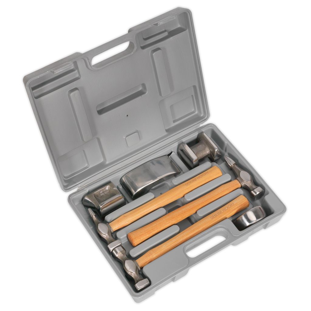 Drop-Forged Panel Beating Set with Hickory Shafts 7pc CB507
