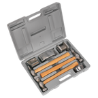 Drop-Forged Panel Beating Set with Hickory Shafts 7pc CB507