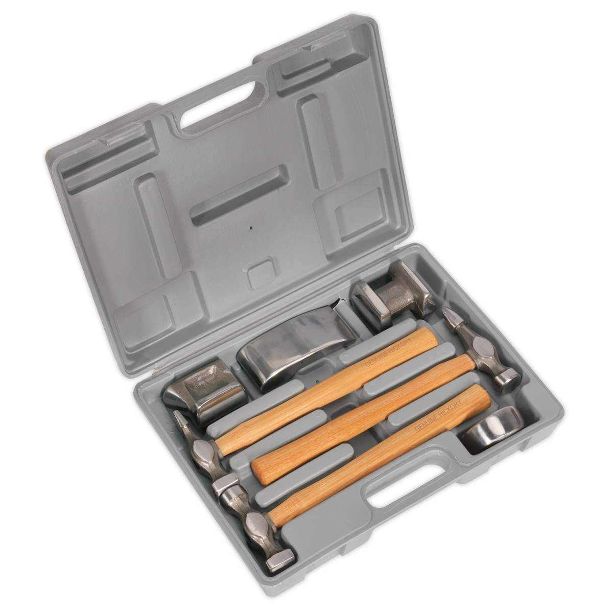 Drop-Forged Panel Beating Set with Hickory Shafts 7pc CB507