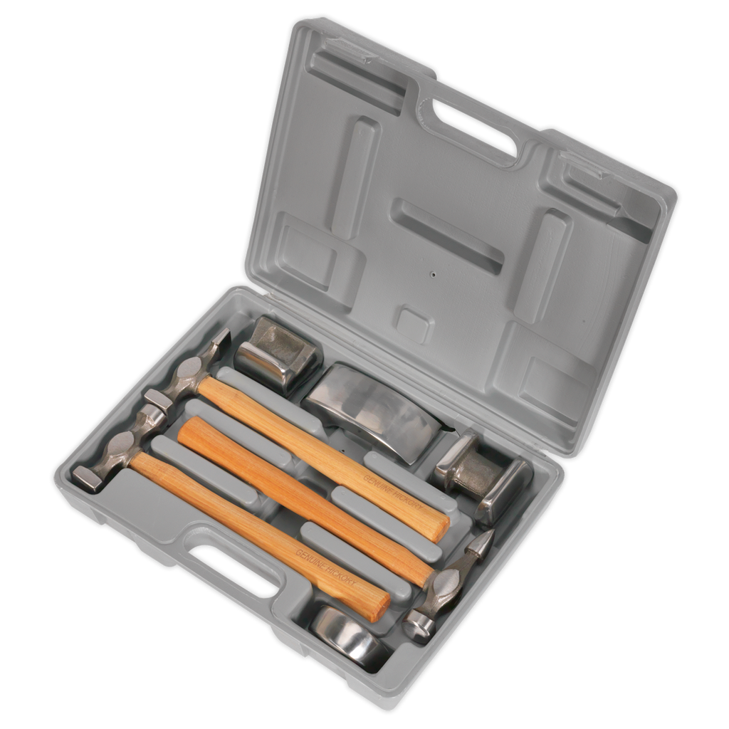 Drop-Forged Panel Beating Set with Hickory Shafts 7pc CB507