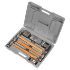 Drop-Forged Panel Beating Set with Hickory Shafts 7pc CB507