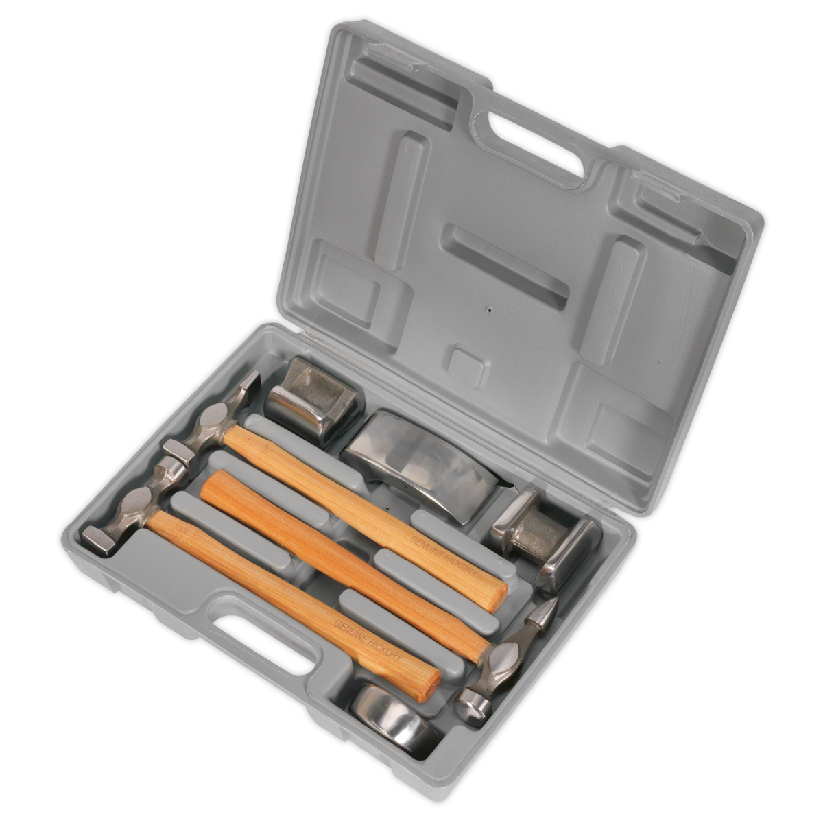 Drop-Forged Panel Beating Set with Hickory Shafts 7pc CB507