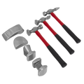 Drop-Forged Panel Beating Set with Fibreglass Shafts 7pc CB707