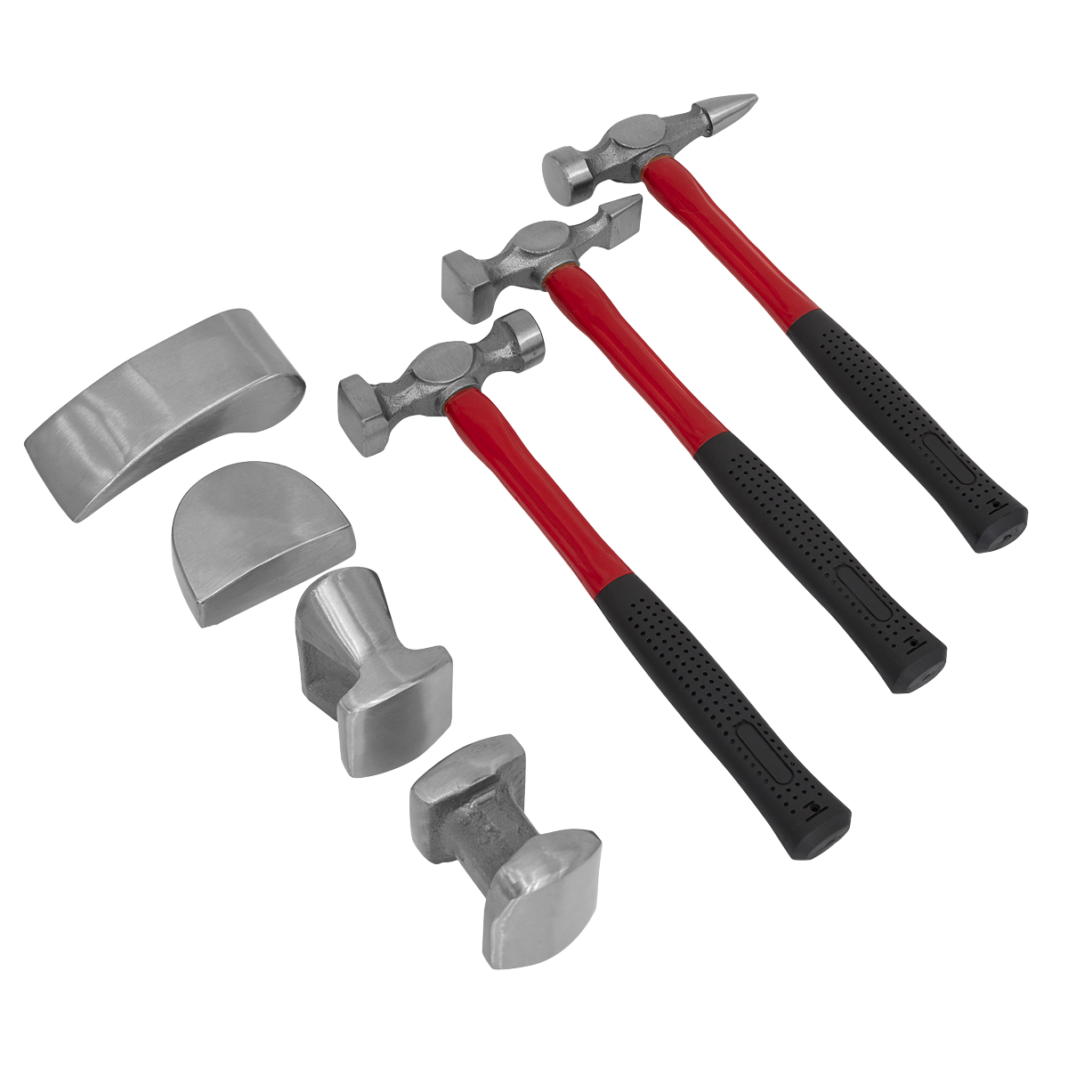 Drop-Forged Panel Beating Set with Fibreglass Shafts 7pc CB707