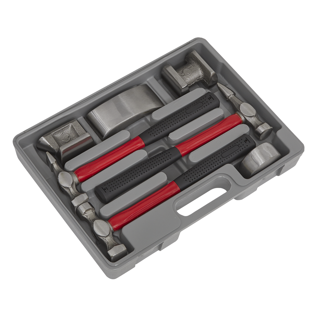 Drop-Forged Panel Beating Set with Fibreglass Shafts 7pc CB707