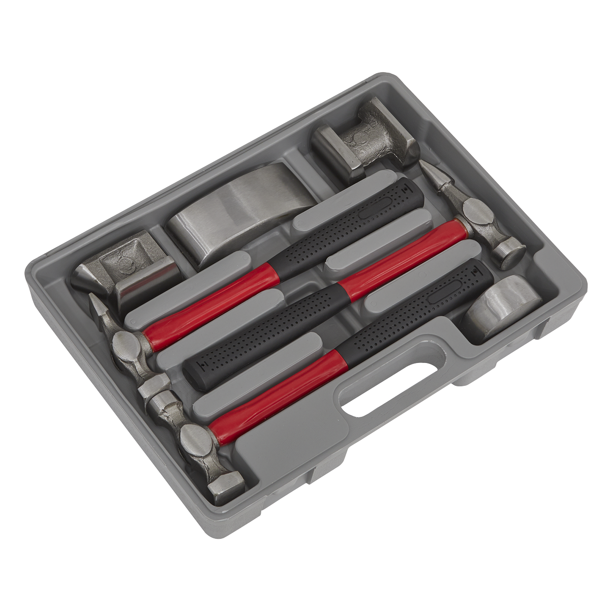 Drop-Forged Panel Beating Set with Fibreglass Shafts 7pc CB707