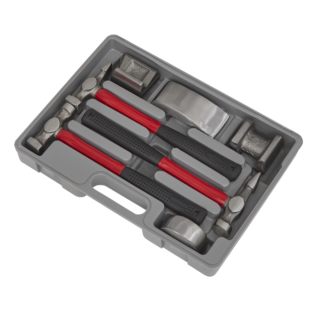 Drop-Forged Panel Beating Set with Fibreglass Shafts 7pc CB707