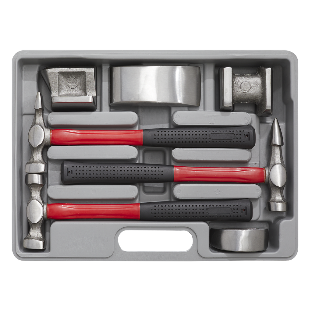 Drop-Forged Panel Beating Set with Fibreglass Shafts 7pc CB707