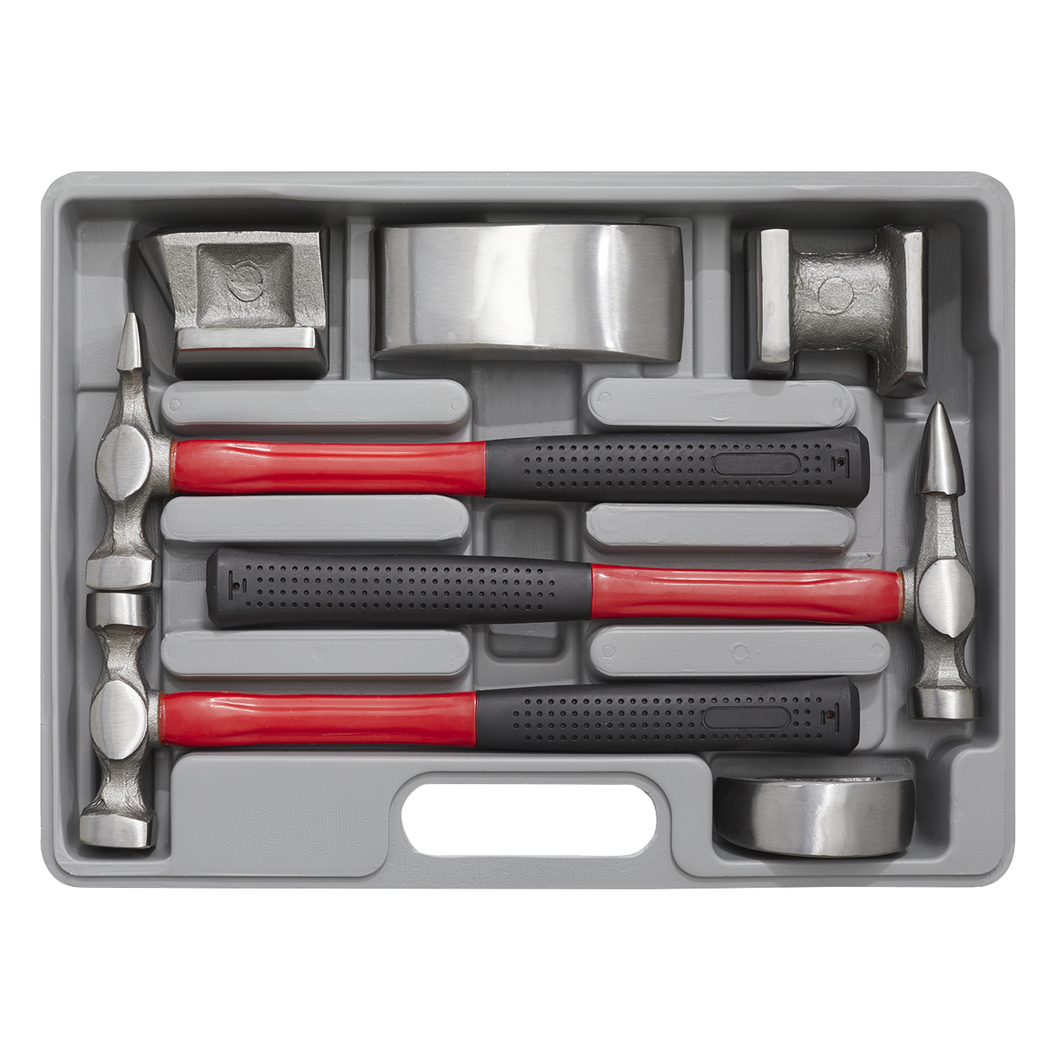 Drop-Forged Panel Beating Set with Fibreglass Shafts 7pc CB707