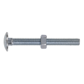 Zinc Plated Coach Bolt & Nut M8 x 75mm, DIN 603 - Pack of 50 CBN875