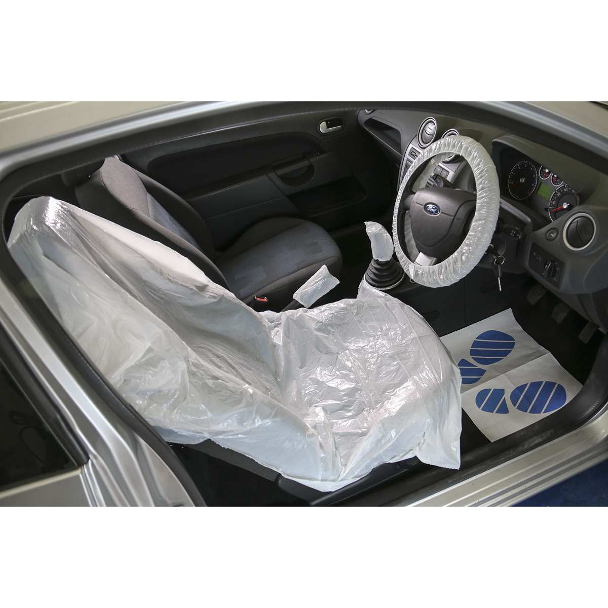 5-in-1 Disposable Car Interior Protection Kit - Display Box of 50 CCSET550