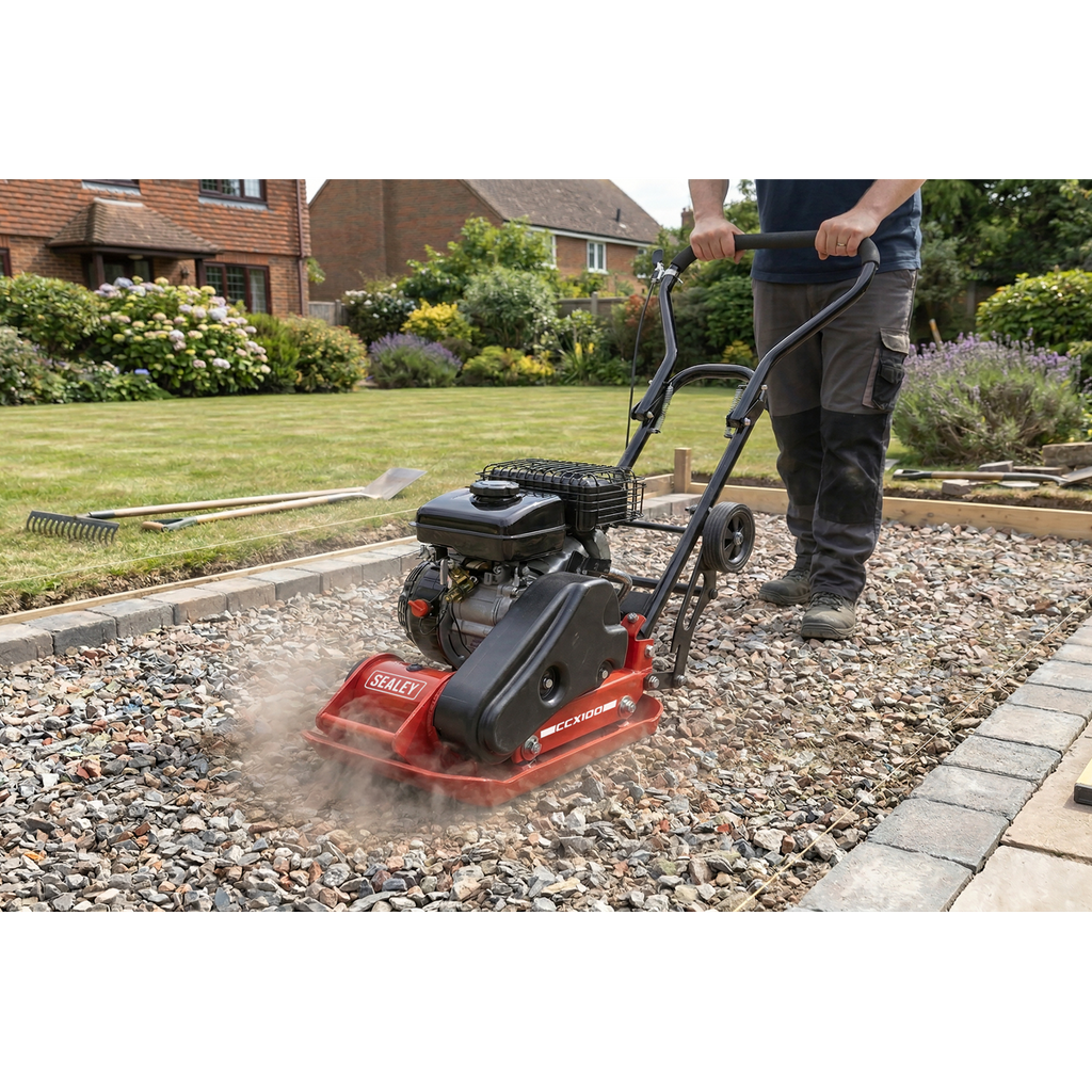 Petrol Compactor with Wheel Kit 50kg Capacity CCX100