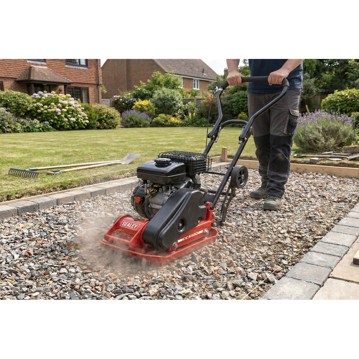 Petrol Compactor with Wheel Kit 50kg Capacity CCX100