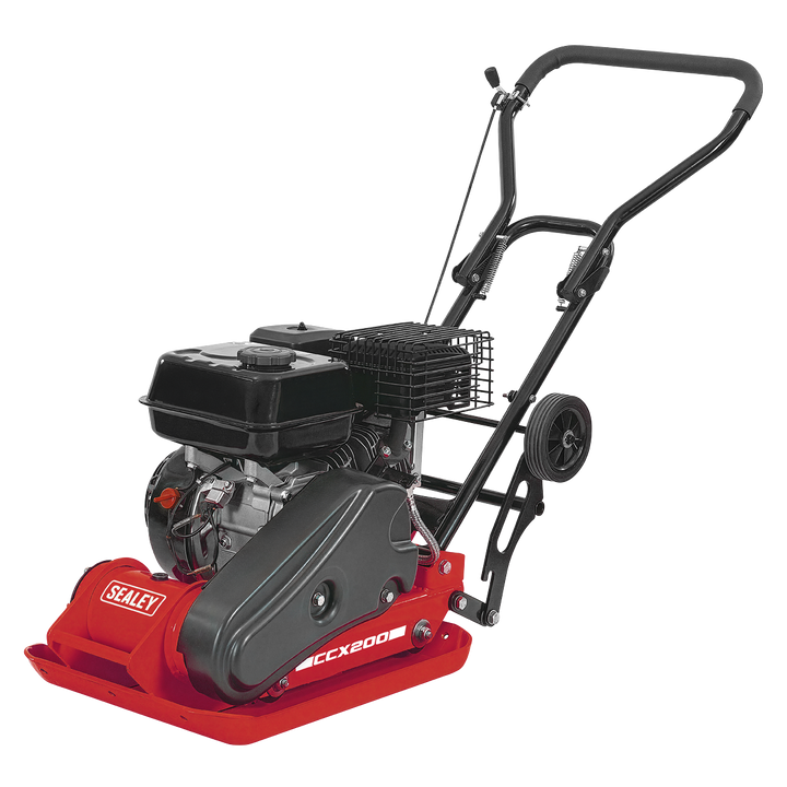 Petrol Plate Compactor with Wheel Kit 61kg Capacity CCX200
