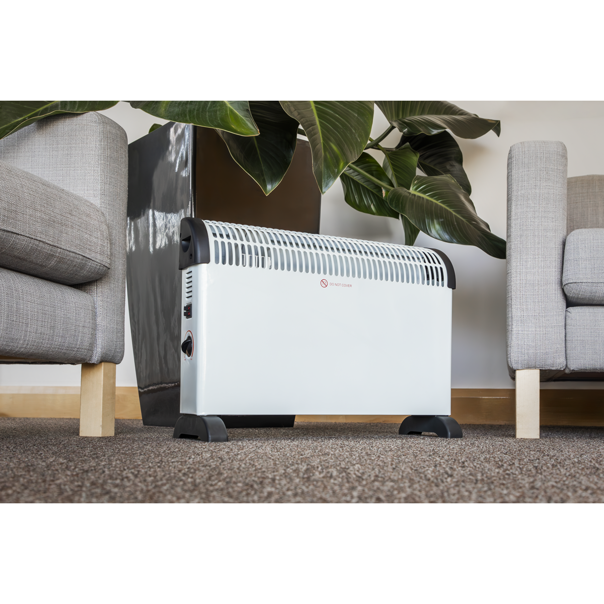 Convector Heater with 3 Heat Settings Thermostat 2000W/230V CD2005