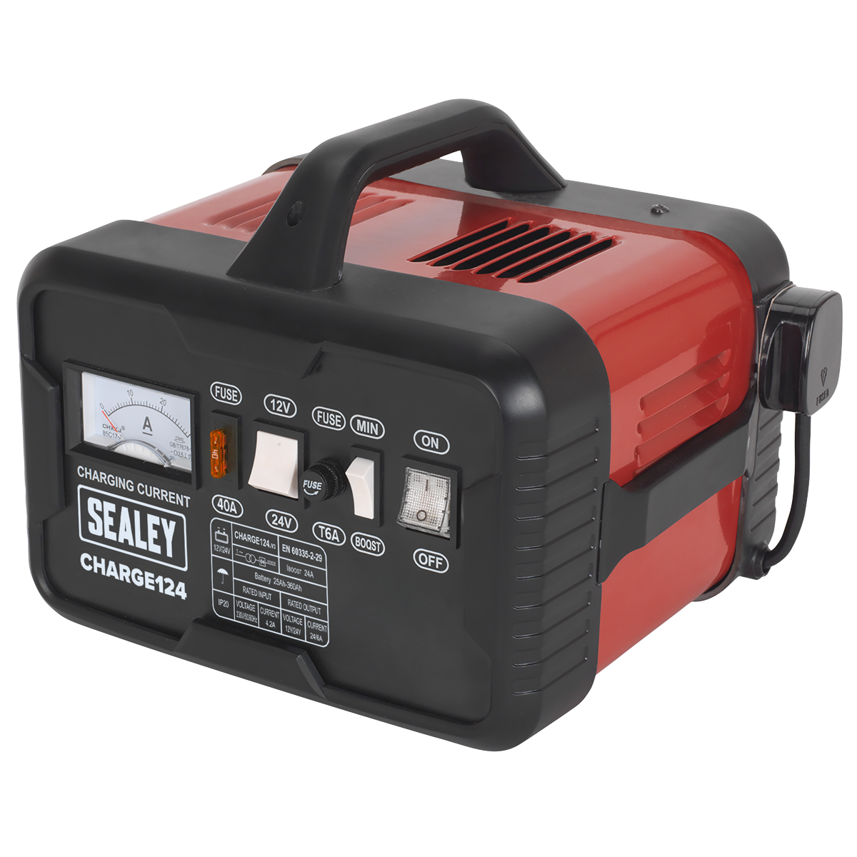 12/24V Battery Charger 28A 230V CHARGE124