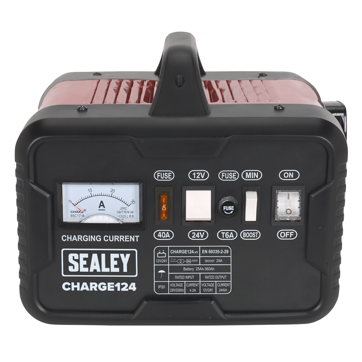 12/24V Battery Charger 28A 230V CHARGE124