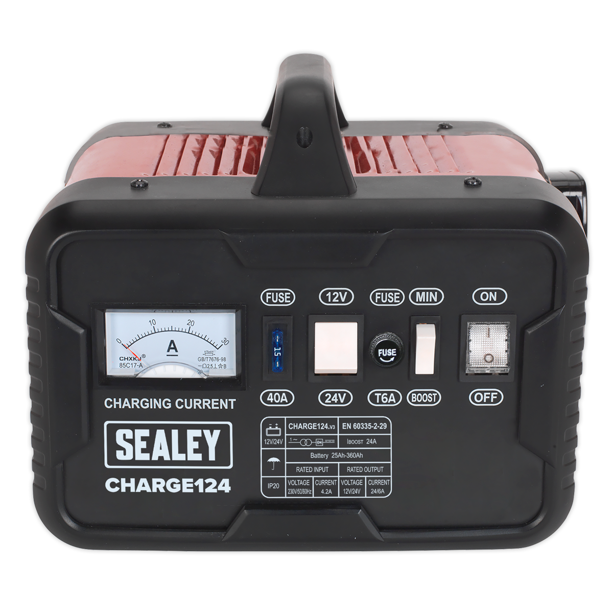 12/24V Battery Charger 28A 230V CHARGE124
