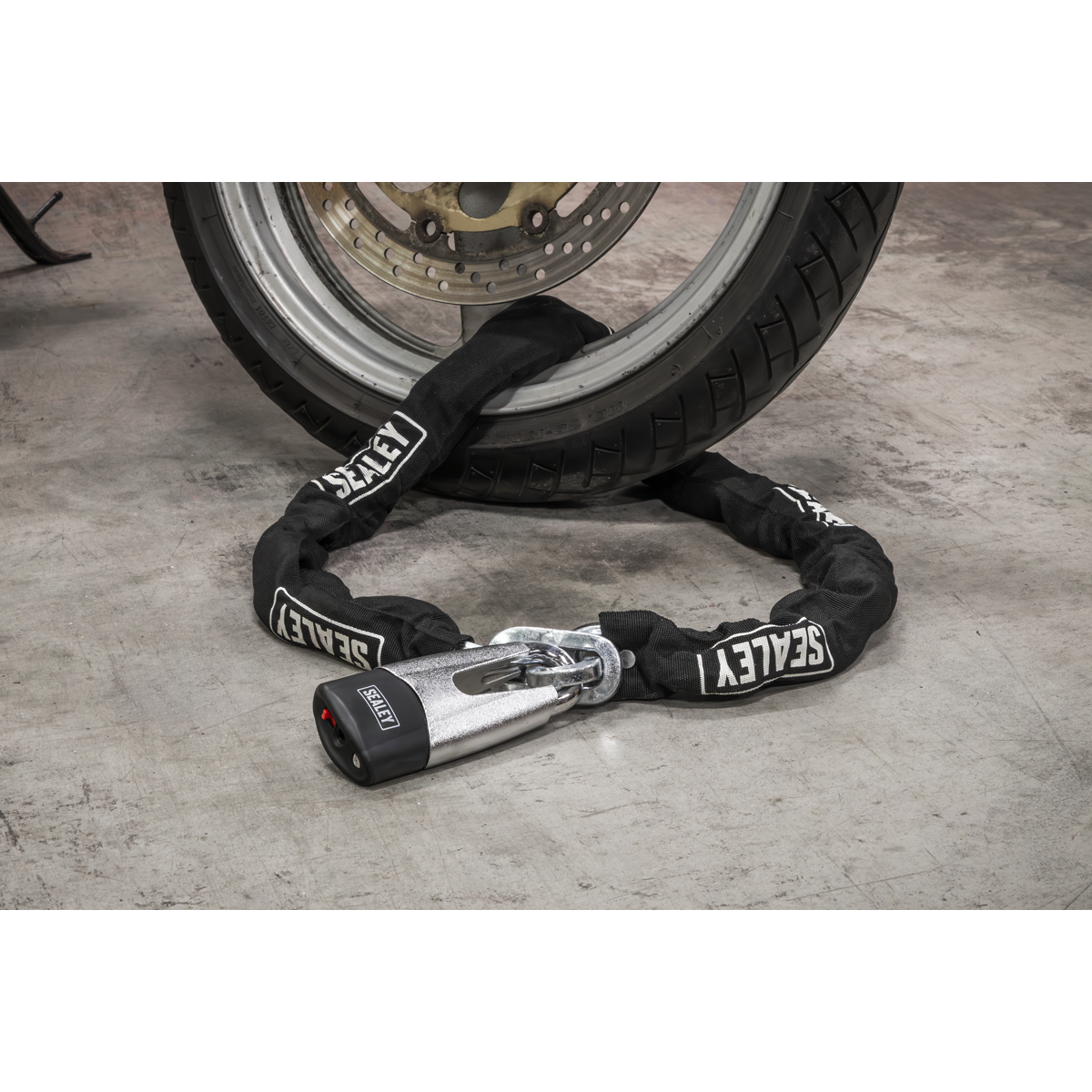 Motorcycle Chain & Disc Lock 10.5 x 10.5 x 1500mm 4* ART Approved CLA109DL