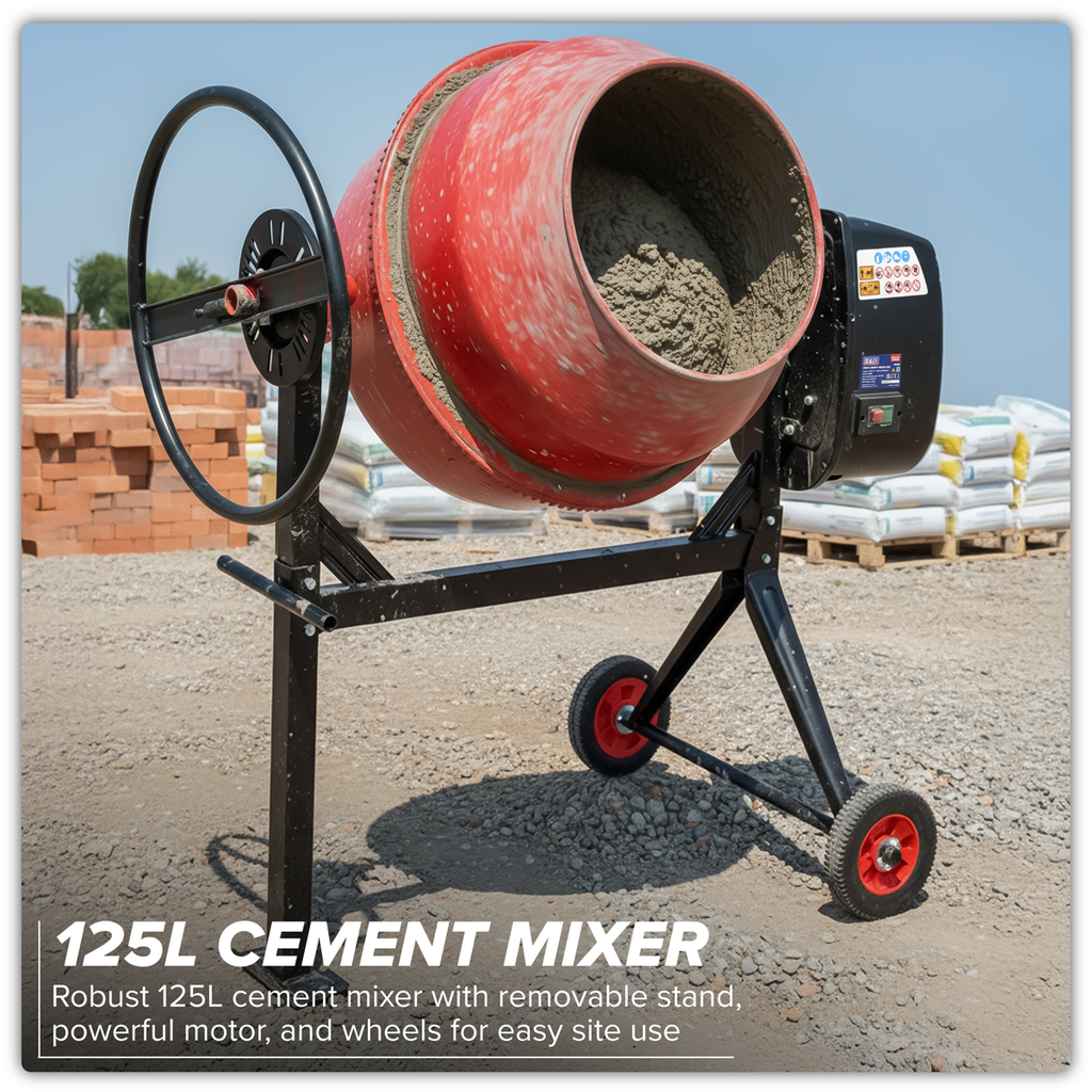 125L Cement Mixer 550W/230V CMX125