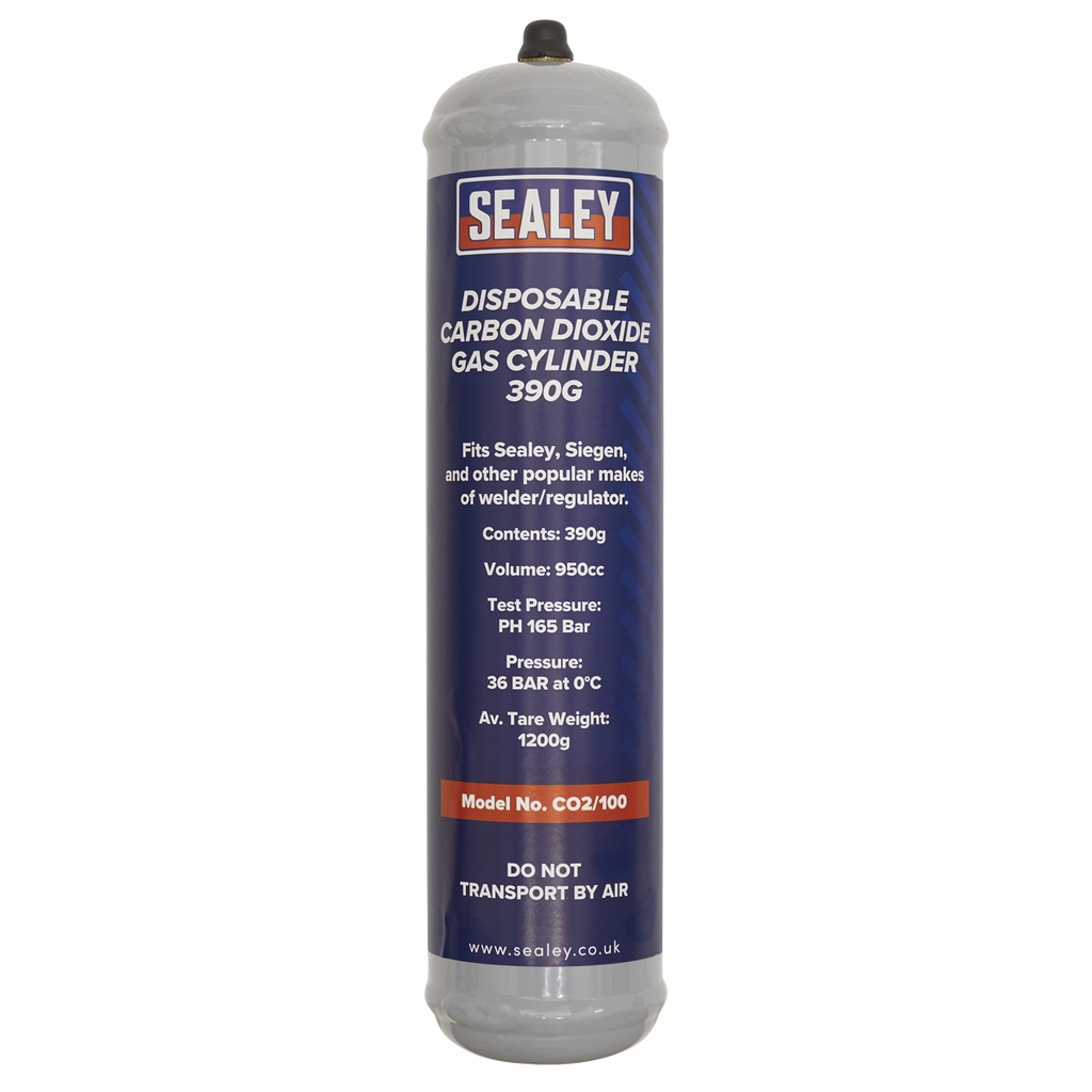 Disposable Carbon Dioxide Gas Cylinder 390g - Box of 12 CO2/100/12