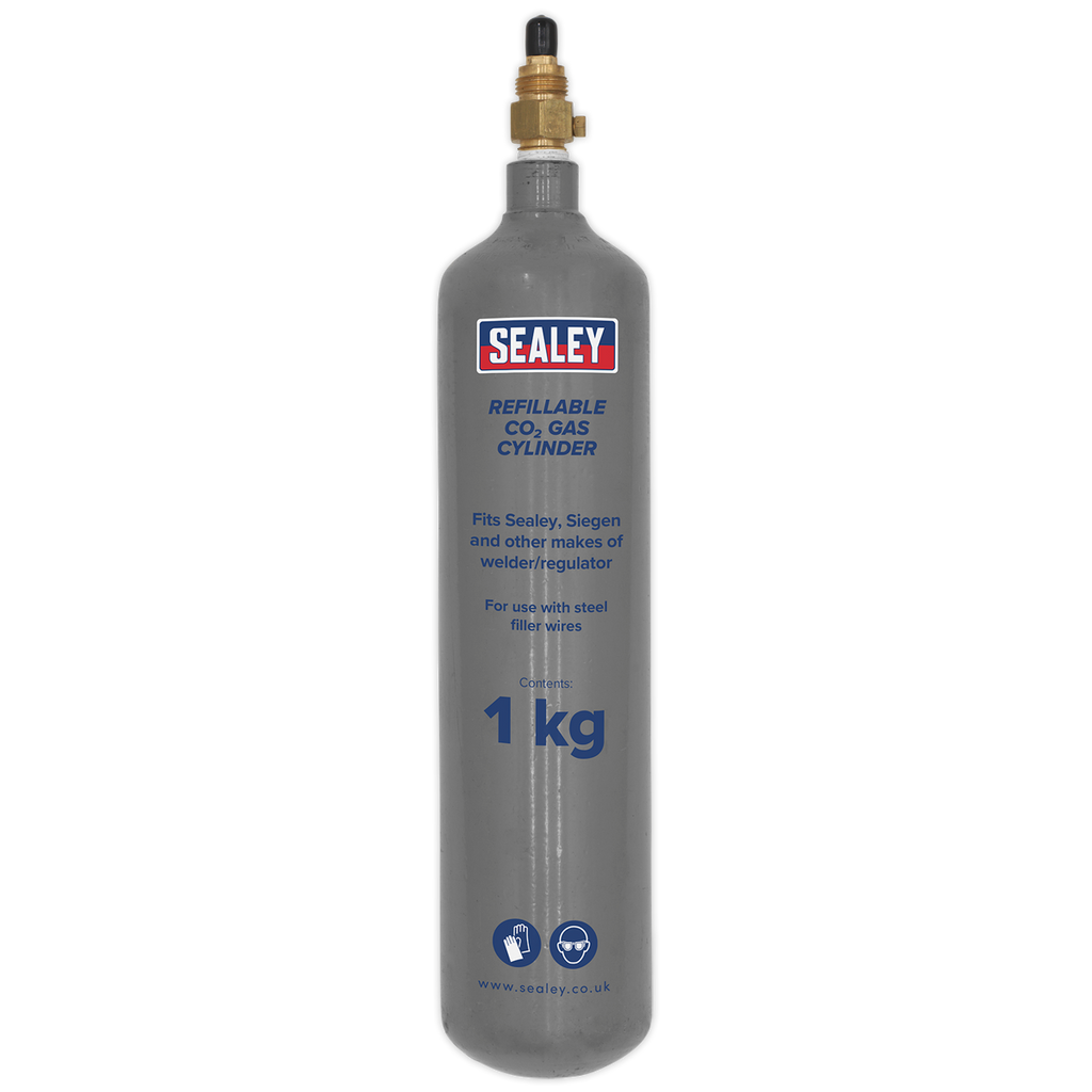 Refillable Carbon Dioxide Gas Cylinder 1kg CO2/1KG