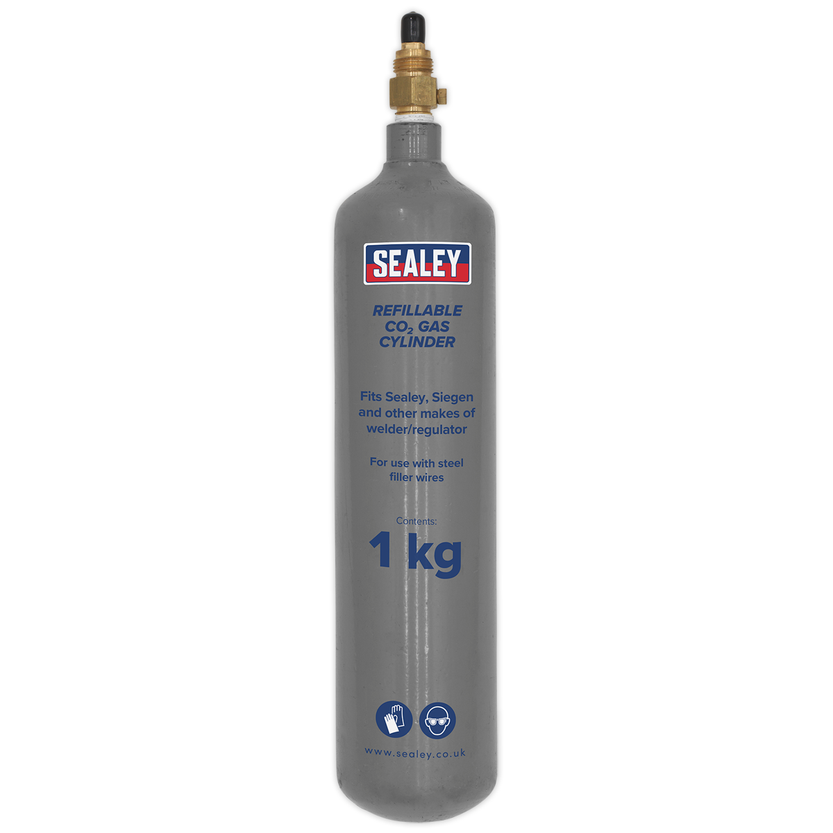Refillable Carbon Dioxide Gas Cylinder 1kg CO2/1KG