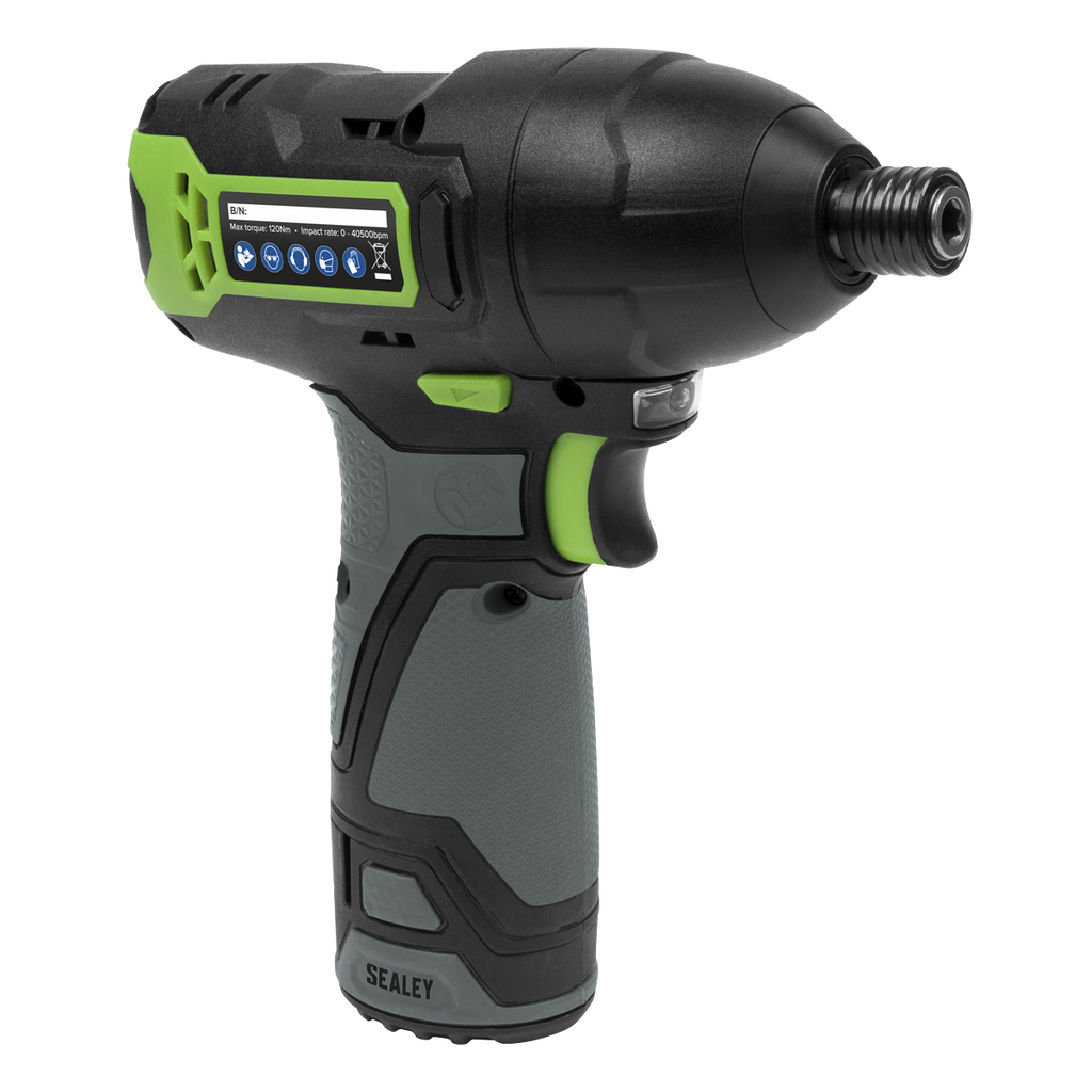SV10.8 Series 1/4"Hex Drive Cordless Impact Driver Kit 10.8V 2Ah CP108VCID