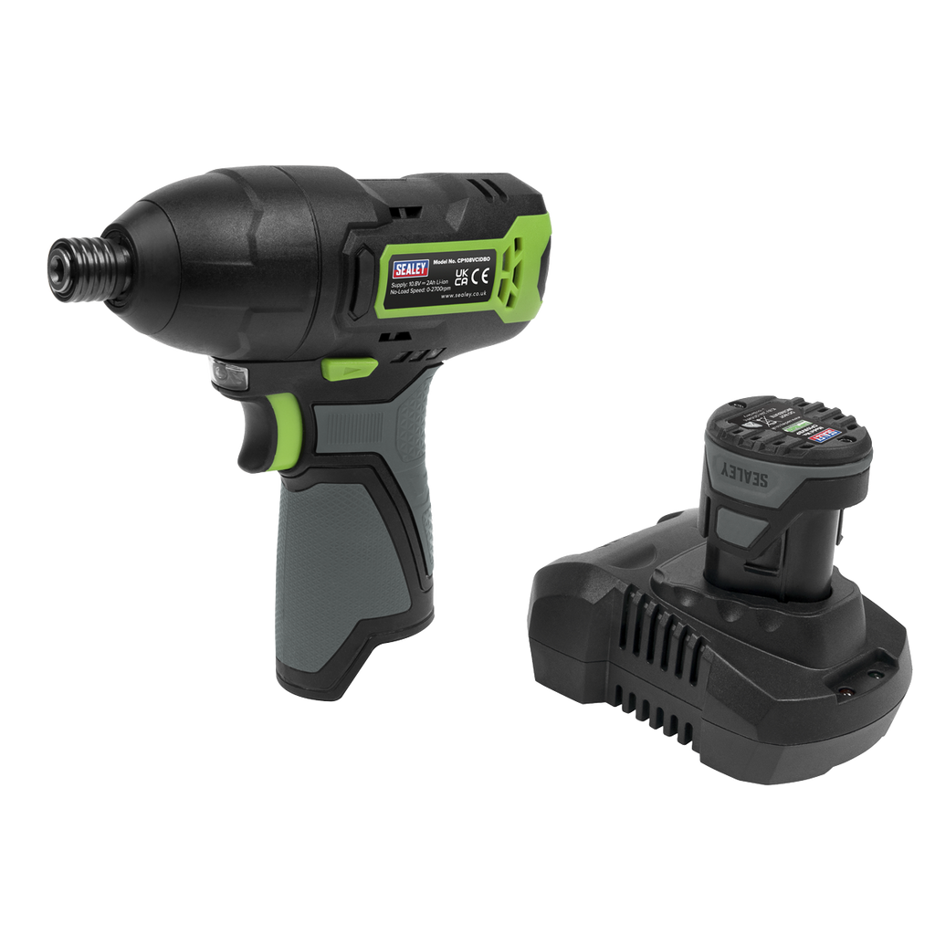 SV10.8 Series 1/4"Hex Drive Cordless Impact Driver Kit 10.8V 2Ah - Euro Plug CP108VCIDEU
