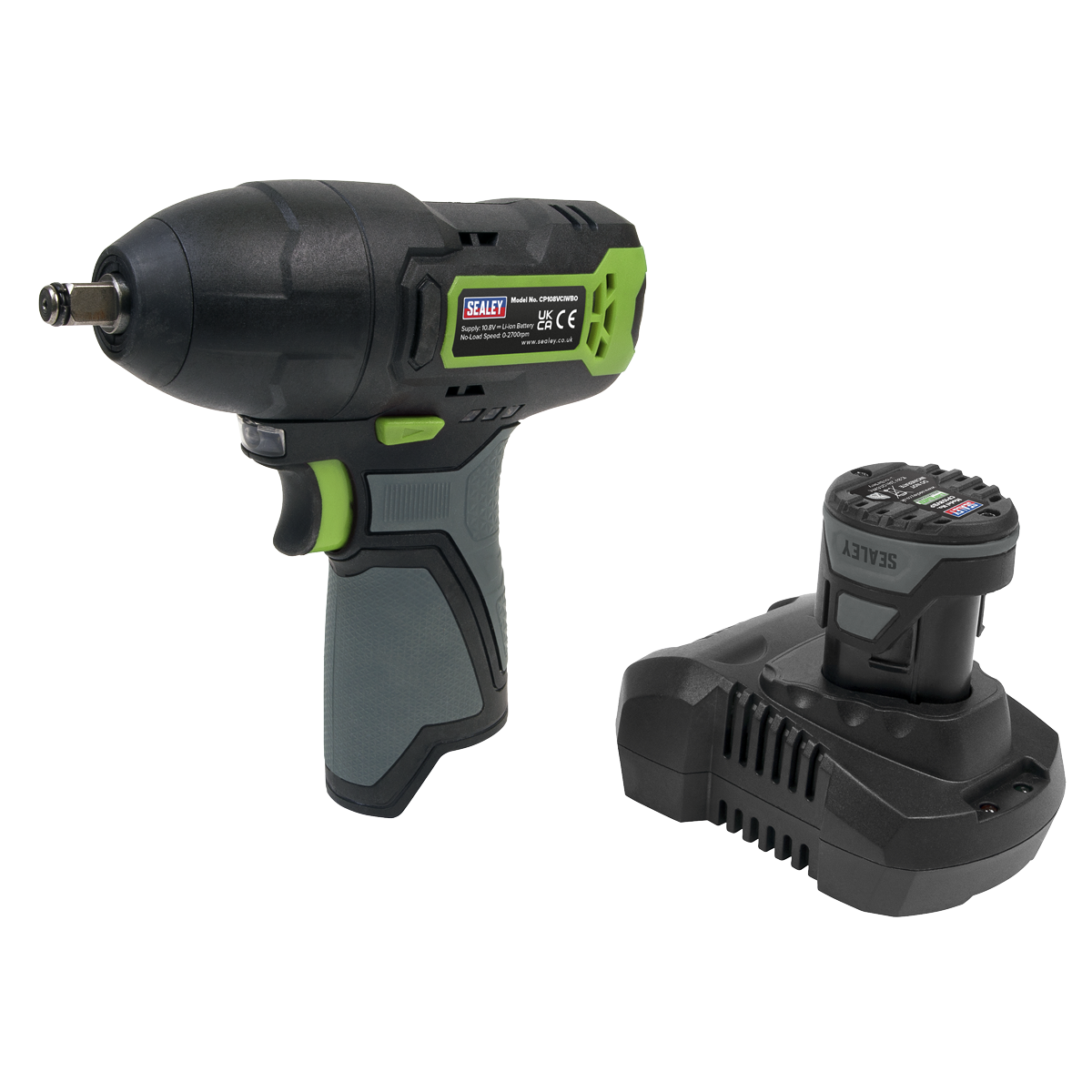 SV10.8 Series 3/8"Sq Drive Cordless Impact Wrench Kit 10.8V 2Ah - Euro Plug CP108VCIWEU