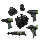 4 x SV10.8 Series Cordless Power Tool Kit 10.8V - 2 Batteries CP108VCOMBO2