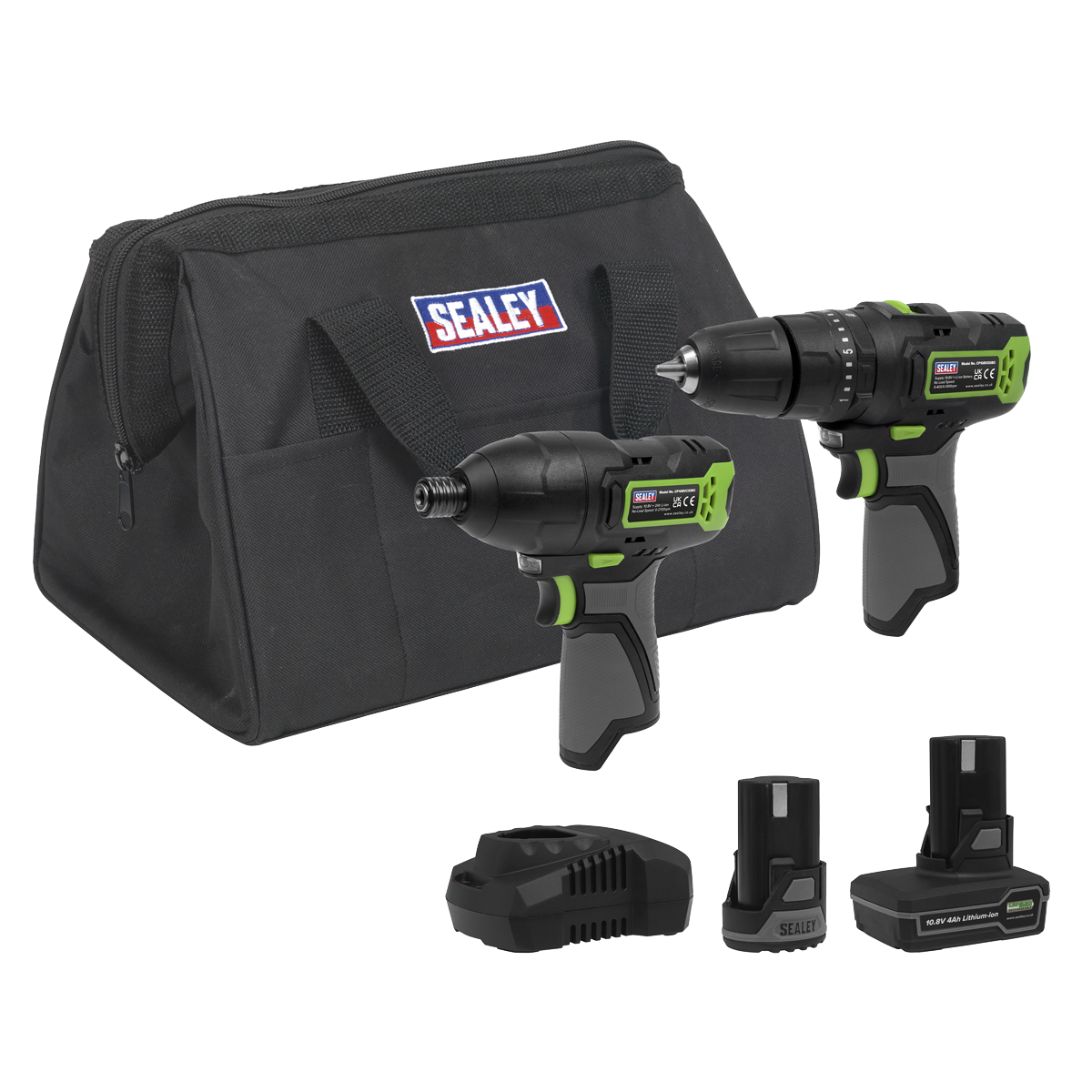 2 x SV10.8 Series Power Tool Kit 10.8V - 2 Batteries & Euro Plug CP108VCOMBO3EU