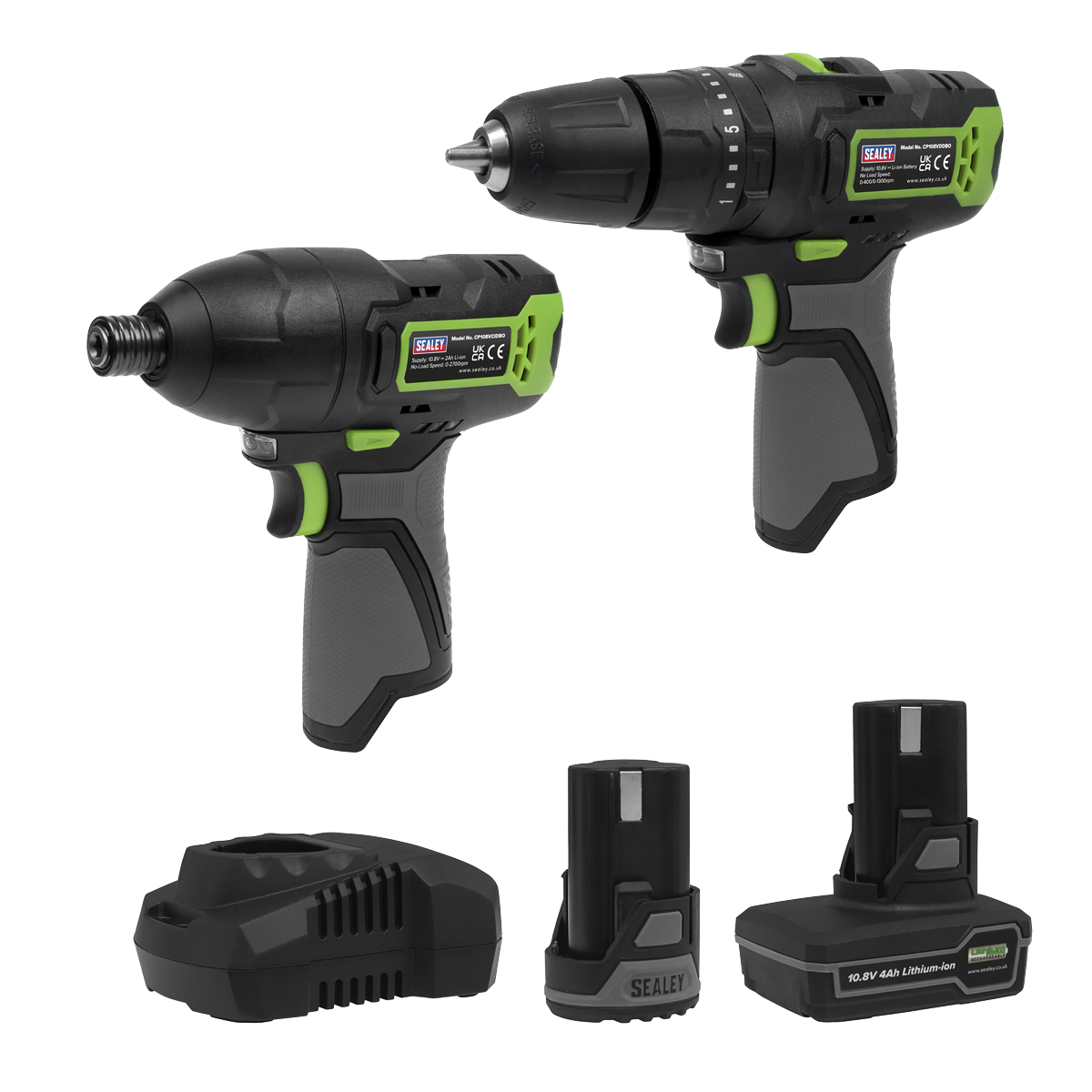 2 x SV10.8 Series Cordless Power Tool Kit 10.8V - 2 Batteries CP108VCOMBO3