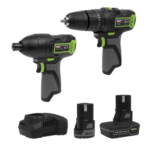 2 x SV10.8 Series Cordless Power Tool Kit 10.8V - 2 Batteries CP108VCOMBO3