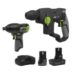 2 x SV10.8 Series Cordless Power Tool Kit 10.8V - 2 Batteries CP108VCOMBO4