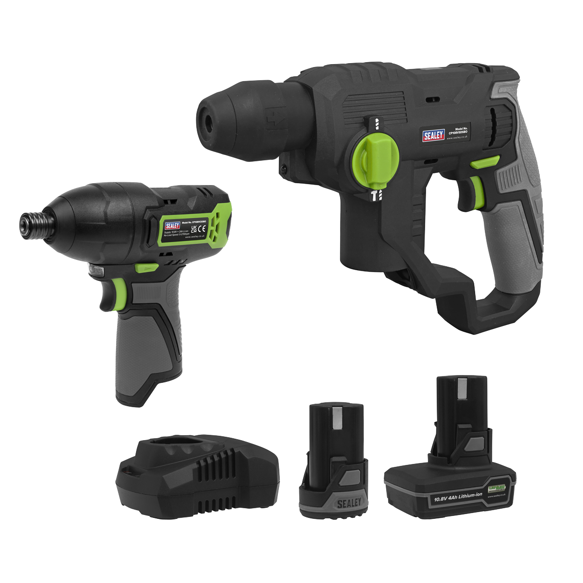 2 x SV10.8 Series Cordless Power Tool Kit 10.8V - 2 Batteries CP108VCOMBO4