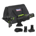 2 x SV10.8 Series Cordless Power Tool Kit 10.8V - 2 Batteries & Euro Plug CP108VCOMBO5EU