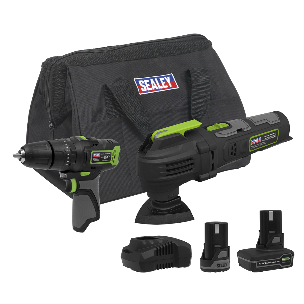 2 x SV10.8 Series Cordless Power Tool Kit 10.8V - 2 Batteries CP108VCOMBO5