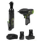 2 x SV10.8 Series Cordless Power Tool Kit 10.8V - 2 Batteries & Euro Plug CP108VCOMBO6EU