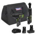 2 x SV10.8 Series Cordless Power Tool Kit 10.8V - 2 Batteries CP108VCOMBO6