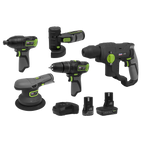5 x SV10.8 Series Cordless Power Kit 10.8V- 2 Batteries & Euro Plug CP108VCOMBO7EU