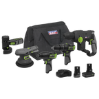 5 x SV10.8 Series Cordless Power Tool Kit 10.8V - 2 Batteries CP108VCOMBO7