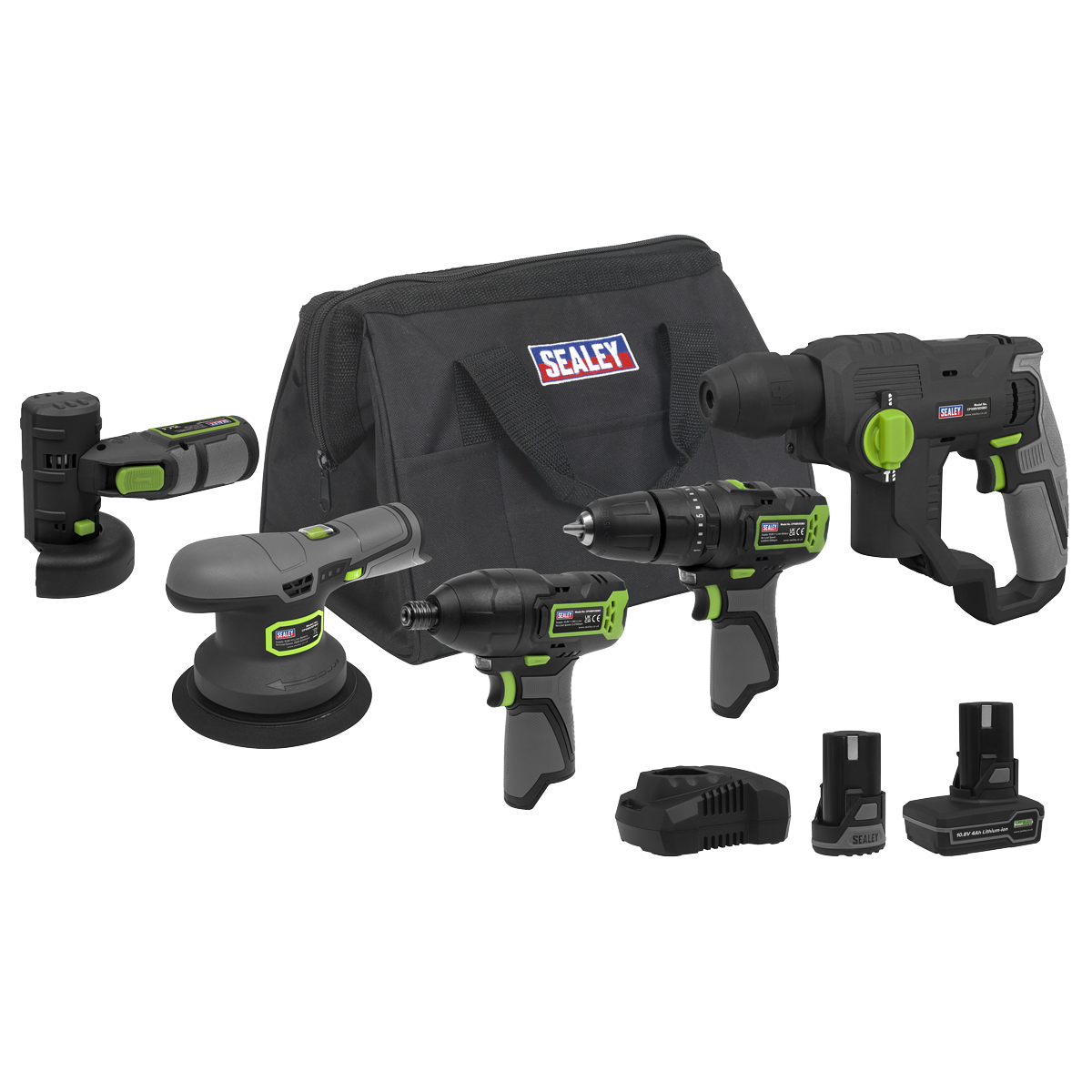 5 x SV10.8 Series Cordless Power Tool Kit 10.8V - 2 Batteries CP108VCOMBO7