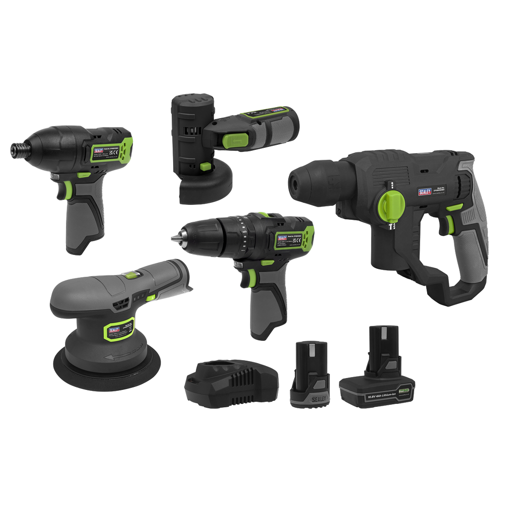 5 x SV10.8 Series Cordless Power Tool Kit 10.8V - 2 Batteries CP108VCOMBO7