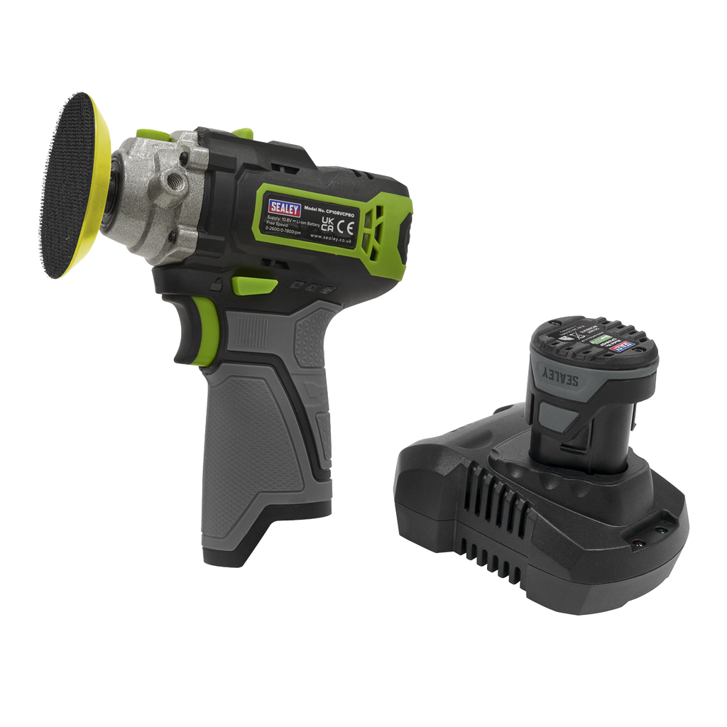 SV10.8 Series 75mm Cordless Polisher Kit 10.8V 2Ah - Euro Plug CP108VCPEU