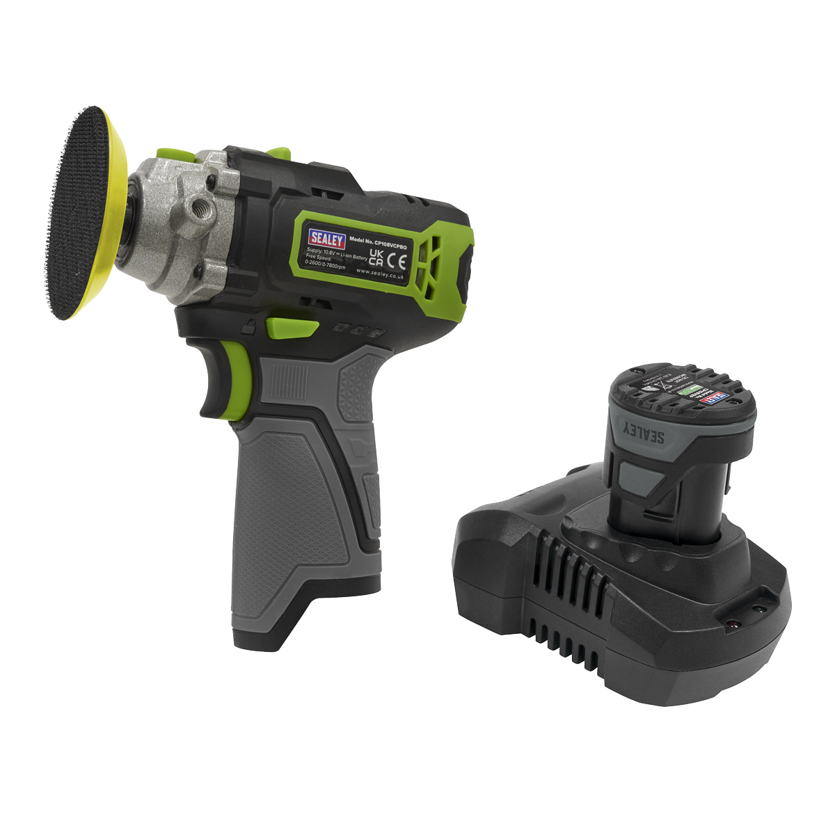 SV10.8 Series 75mm Cordless Polisher Kit 10.8V 2Ah - Euro Plug CP108VCPEU