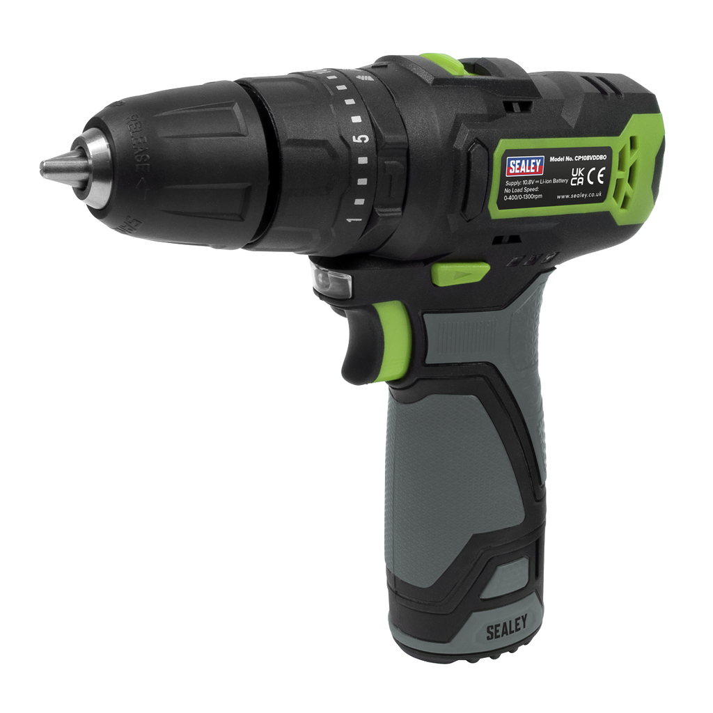 SV10.8 Series 10mm Cordless Combi Drill Kit 10.8V 2Ah CP108VDD