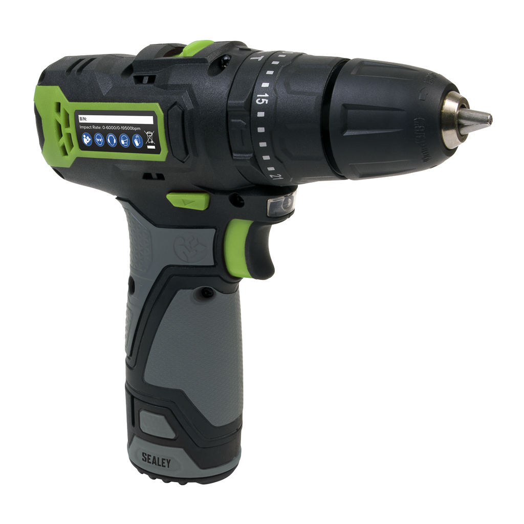 SV10.8 Series 10mm Cordless Combi Drill Kit 10.8V 2Ah CP108VDD