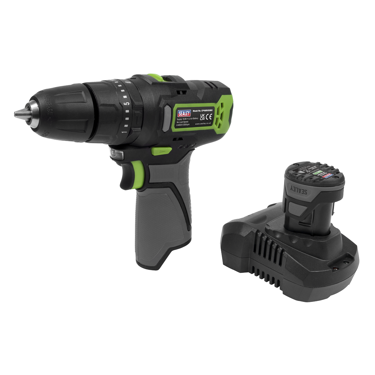 SV10.8 Series 10mm Cordless Combi Drill Kit 10.8V 2Ah - Euro Plug CP108VDDEU