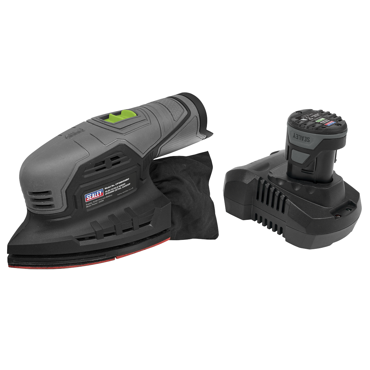 SV10.8 Series 150mm Cordless Detail Sander Kit 10.8V 2Ah - Euro Plug CP108VDSEU